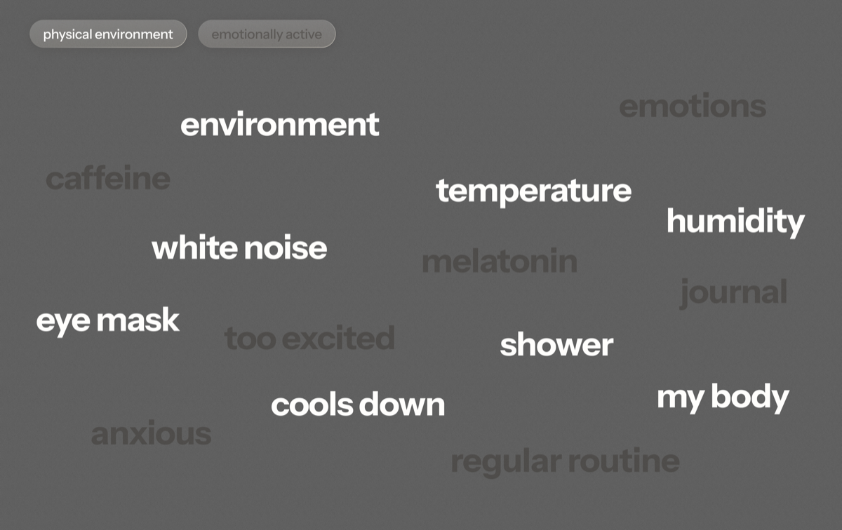 More keywords extracted from interviews